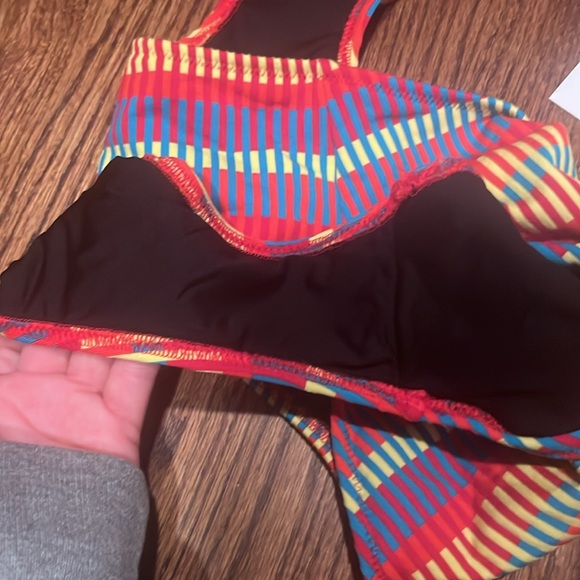NWT SOLID & STRIPED: The Sarah Mosaic Cutout One Piece Swimsuit - Picture 4 of 5
